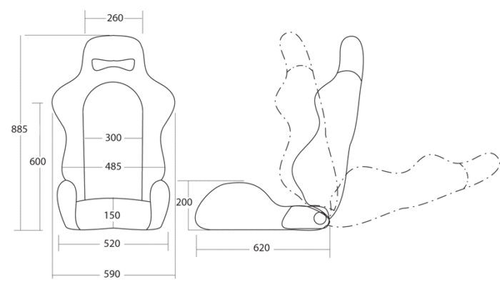 Cobraseats MISANO LUX specs