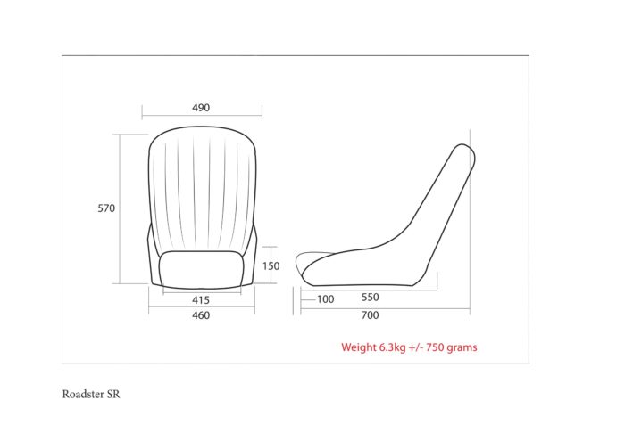 Cobraseats ROADSTER SR specs