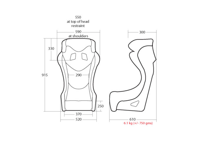 Cobraseats ULTRALITE specs